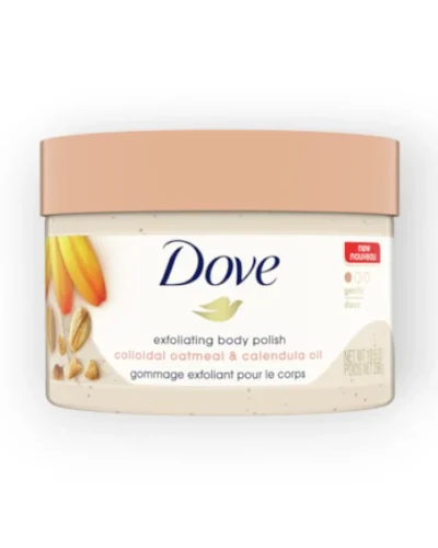 dove colloidal oat + calendula oil body polish