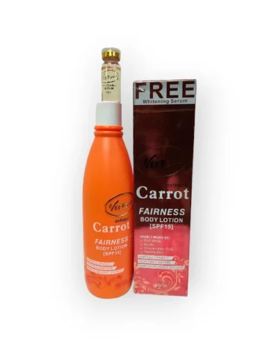 veetgold carrot fairness body lotion