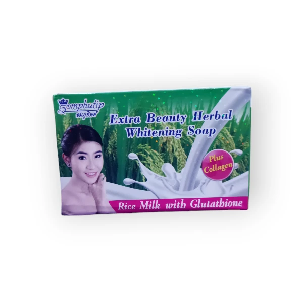 EXTRA BEAUTY HERBAL WHITENING SOAP  RICE MILK AND GLUTATHIONE 130G   Slique Beauty Limited