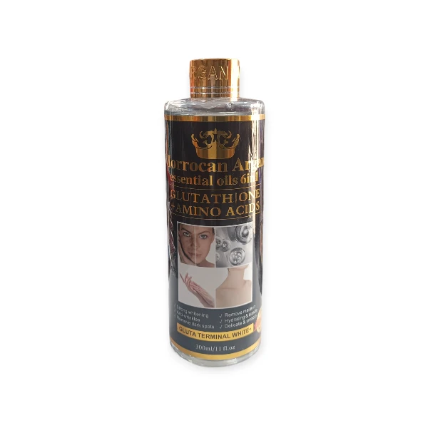 MOROCCAN ARGAN ESSENTIAL OILS 300ML – GLUTATHIONE + AMINO ACIDS – Slique  Beauty Limited