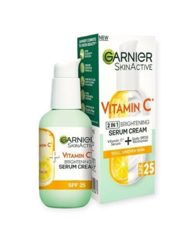 GARNIER 2 IN 1 BRIGHTENING SERUM CREAM 50ML - GREEN