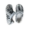 UNISEX CROCS - WHITE WITH BLACK IMPRINT