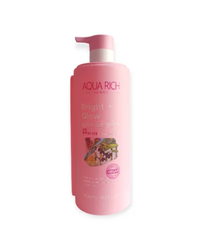 AQUA RICH BODY GEL WASH 1000ML - BRIGHT + GLOW