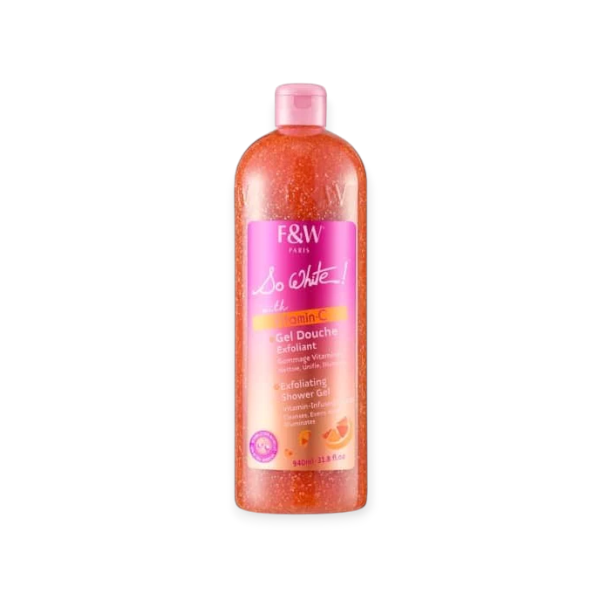FAIR & WHITE SO WHITE VITAMIN C EXFOLIATING SHOWER GEL 940ML