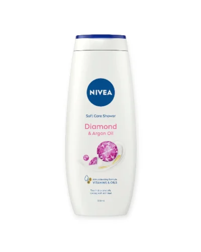 NIVEA SOFT CARE SHOWER 500ML - DIAMOND & ARGAN OIL