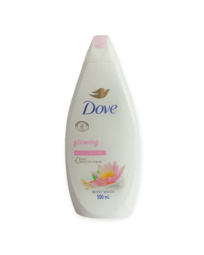 DOVE GLOWING BODY WASH 500ML - RICE WATER & LOTUS FLOWER