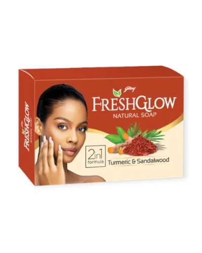 FRESH GLOW NATURAL SOAP 130G - TURMERIC & SANDALWOOD