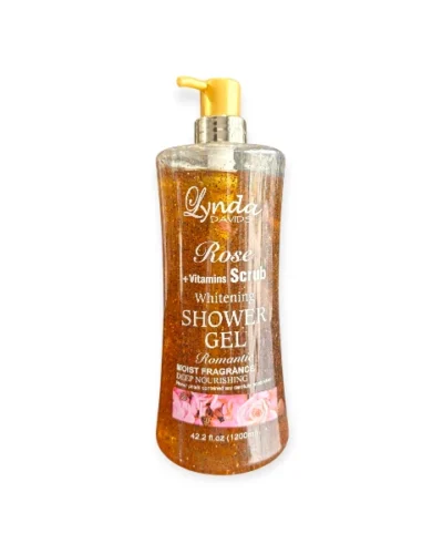 LYNDA DAVIDS WHITENING SHOWER GEL 1200ML - ROSE + VITAMINS